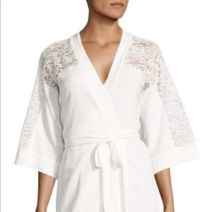 In Bloom White Bridal Robe Lace